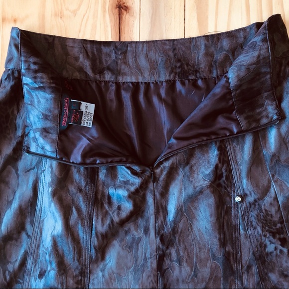 Simon Chang Brown Animal Print 4 Skirt Fit Arriere Back Contrast - Picture 10 of 15